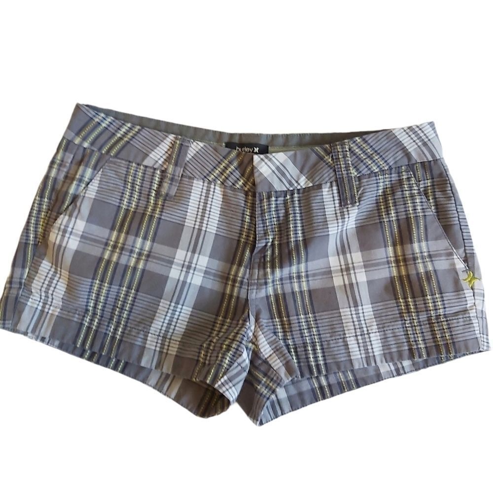 HURLEY plaid shorts 5